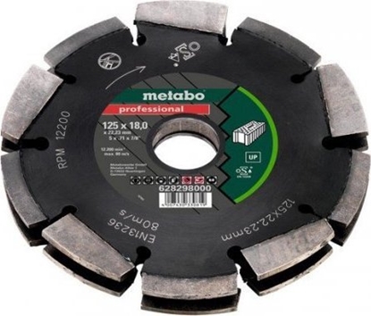 Attēls no Metabo Diamond Milling Disc UP 125 x 18 x 22,23 mm