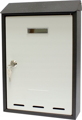 Attēls no Metalplus METALPLUS Skrzynka na listy pocztowa czarno-szara