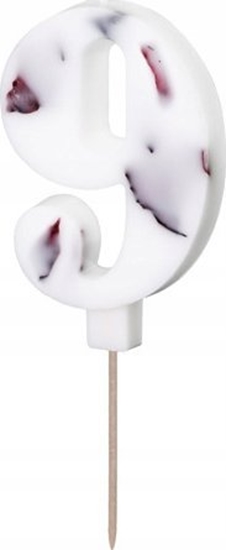 Picture of MFP paper ¦wieczka 9 biaa z patkami 8cm