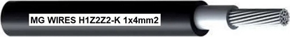 Picture of MG Przewód fotowoltaiczny // MG Wires // 1x4mm2, 0,6/1kV czarny H1Z2Z2-K-4mm2 BK, szpula 500m