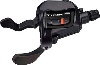 Attēls no Microshift Manetka MICROSHIFT MARVO, Lewa, 3.rzdowa, Kompatybilna z Shimano, Xpress Trigger, Optyczny Wskanik Przeoe (NEW)