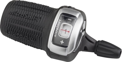 Attēls no Microshift Manetka MICROSHIFT, Lewa, 3.rzdowa, Kompatybilna z Shimano, Twist Shifter, Optyczny Wskanik Przeoe (NEW)