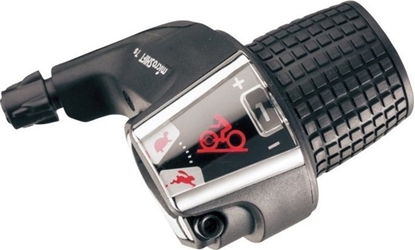 Attēls no Microshift Manetka MICROSHIFT, Prawa, 7.rzdowa, Kompatybilna z Shimano, Twist Shifter, Optyczny Wskanik Przeoe (NEW)