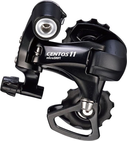 Picture of Microshift Przerzutka Tylna MICROSHIFT CENTOS, 11.rzdowa(2x11), Kompatybilna z Shimano, Krótki Wózek(Al.), Max. Tryb 25-30T, Pojemno 35T, Czarna (NEW)