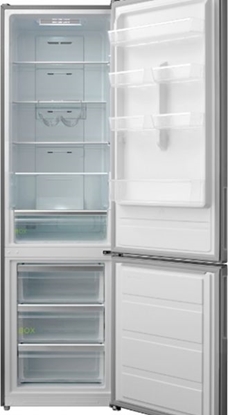 Picture of Midea Refrigerator | MDRB489FGE02O | Energy efficiency class E | Free standing | Combi | Height 201 cm | No Frost system | Fridge net capacity 247 L | Freezer net capacity 83 L | Display | 41 dB | Stainless steel