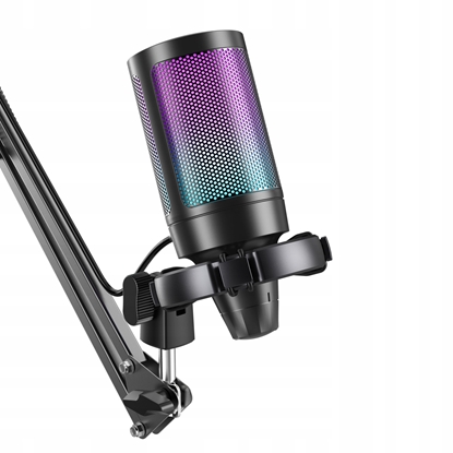 Picture of Mikrofon pojemnociowy studyjny Fifine A6T AMPLIGAME USB RGB gamingowy PnP