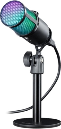 Picture of Mikrofon przewodowy Defender GLOW GMC 400 ze statywem STREAM strumieniowy RGB USB