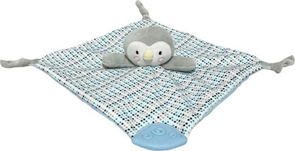 Изображение Milu Pingwinek Mitowo-Niebieski 25x25 Cm Maskotka Kocyk Dla Najmodszych