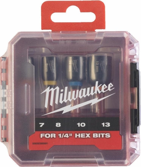Picture of Milwaukee MILWAUKEE BIT WITH SOCKET SET 7/8/10/13mm (65mm)