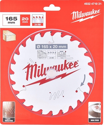 Attēls no Griešanas disks kokam Milwaukee 4932471931; 165x20 mm; Z24
