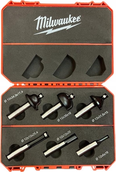 Изображение Milwaukee MILWAUKEE FREZY DO DREWNA 12mm  6szt.