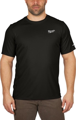 Attēls no Milwaukee MILWAUKEE KOSZULKA ROBOCZA Z KRÓTKIM RKAWEM LEKKA - CZARNA WWSSBL-XL