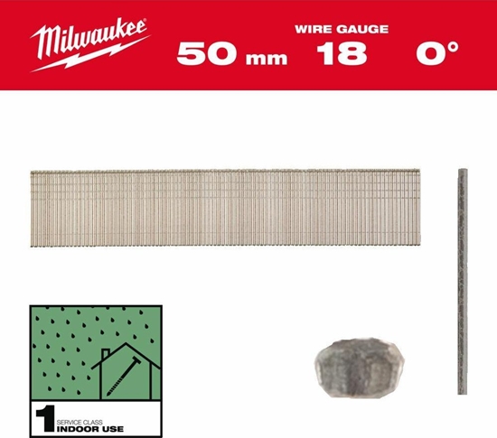 Picture of Milwaukee MILWAUKEE PINS 18G/50mm/5000 pcs. - M18FN18GS