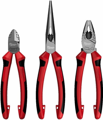 Picture of Milwaukee MILWAUKEE SZCZYPCE ZESTAW 3szt. (UNIWERSALNE 180mm, BOCZNE 160mm, DUGIE 205mm)