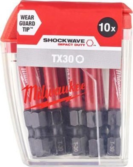 Изображение Skrūvgriežu uzgalis Milwaukee Shw 4932471574; TX30; 10 gab.