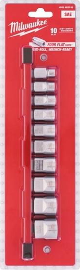 Picture of Milwaukee MILWAUKEE ZESTAW NASADEK 10 szt. 3/8" IMPERIALNE