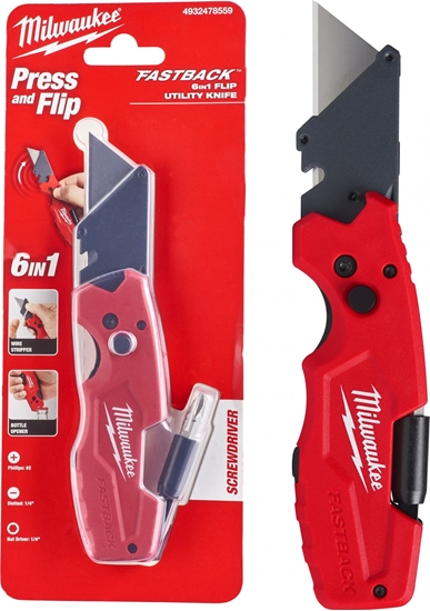 Picture of Nazis ar maiņas asmeņiem Milwaukee FastBack 6in1