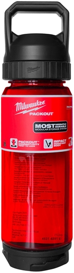 Picture of Milwaukee MILWAUKEE PACKOUT BUTELKA PLASTIKOWA  740ml CZERWONA