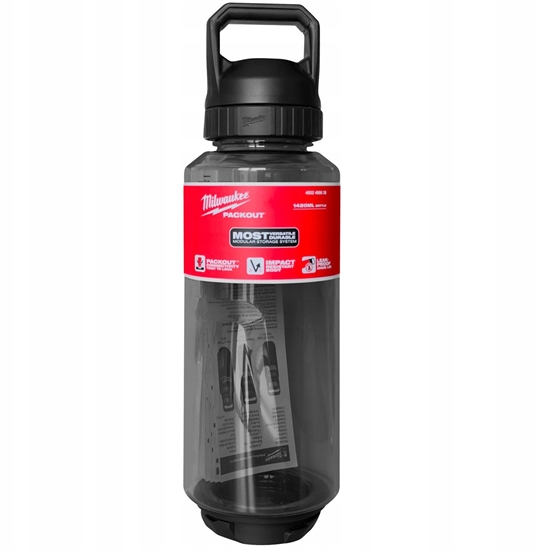 Picture of Milwaukee MILWAUKEE PACKOUT BUTELKA PLASTIKOWA 1420ml CZARNA