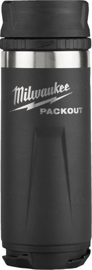 Picture of MILWAUKEE PACKOUT THERMAL BOTTLE 532ml BLACK WITH LID