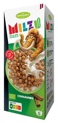 Picture of Milzu Originals rudzu un auzu bumbiņas ar kanēli, Organic, 150g