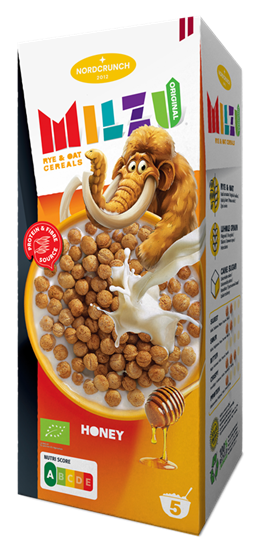 Изображение Milzu Originals rudzu un auzu bumbiņas ar medu, Organic, 150g