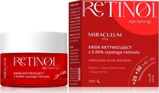 Picture of Miraculum  Retinol Age-Synergy Krem aktywizujcy do twarzy na noc z 0.05% czystego retinolu 50ml