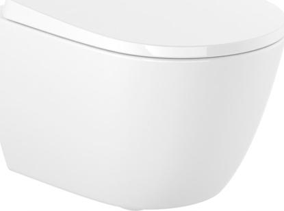 Picture of Miska WC Alkotest A34H689000 / ROCA / ONA COMPACTO / ZESTAW MISKA WC PODWIESZANA RIMLESS + DESKA WOLNOOPADAJCA DUROPLAST /