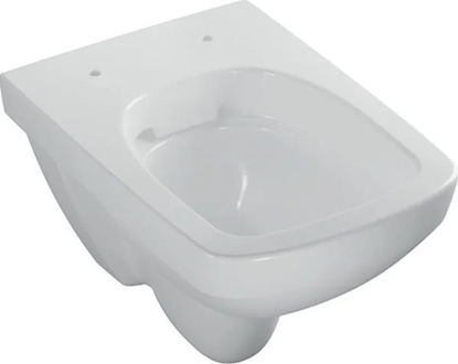 Изображение Miska WC Geberit Geberit Selnova Compact  Wiszca miska WC, lejowa, B35cm, H34.5cm, T49cm, krótka, ksztat geometryczny, Rimfree [6]