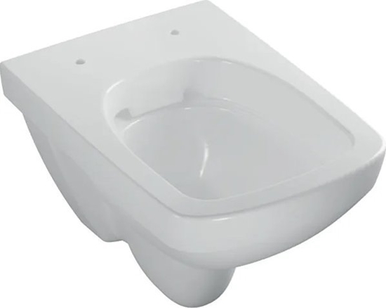 Изображение Miska WC Geberit Geberit Selnova Compact  Wiszca miska WC, lejowa, B35cm, H34.5cm, T49cm, krótka, ksztat geometryczny, Rimfree [6]