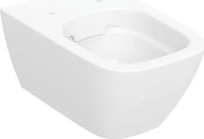 Изображение Miska WC Geberit Geberit Smyle Square Wiszca miska WC, lejowa, B35cm, H33cm, T54cm, ukryte mocowania, Rimfree [6]