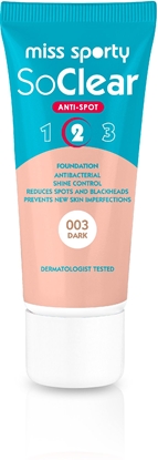 Изображение Miss Sporty So Clear Anti-Spot 2 podkad maskujcy niedoskonaoci 003 Dark 30ml