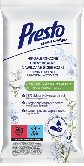 Изображение Mitras salvetes hipoalergiskas universalas  40 gab. 5900095035947