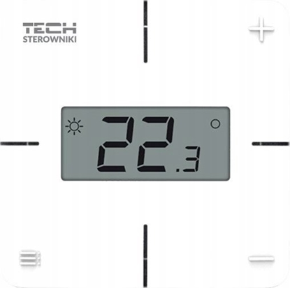 Attēls no ML Bezprzewodowy regulator pokojowy mechaniczny czarny R-8X Tech Sterowniki