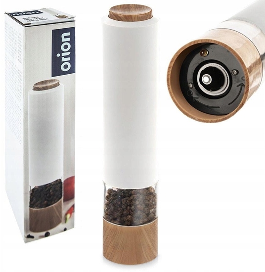 Picture of Mynek do pieprzu i soli elektryczny biay 23 cm