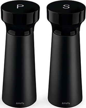 Изображение Mynek do przypraw Amefa Amefa Mynki do soli i pieprzu, 15 cm, 2 szt., czarne