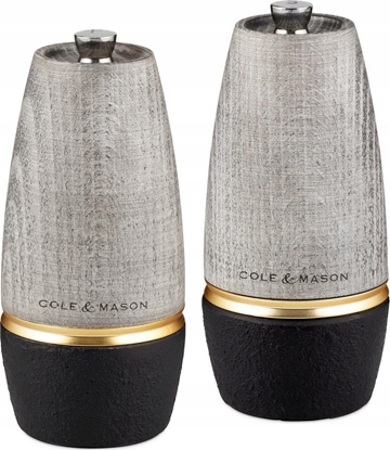 Изображение Mynek do przypraw Cole & Mason Cole & Mason H322015, Black, Grey, Wood, Salt, 135 mm