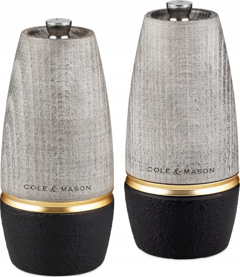 Изображение Mynek do przypraw Cole & Mason Cole & Mason H322015, Black, Grey, Wood, Salt, 135 mm