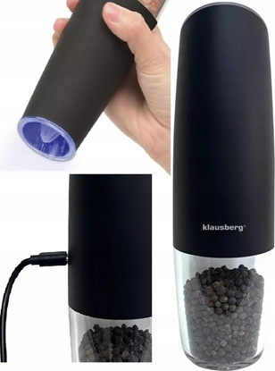 Изображение Mynek do przypraw Klausberg ELEKTRYCZNY GRAWITACYJNY MYNEK AKUMULATOROWY KLAUSBERG KB-7646