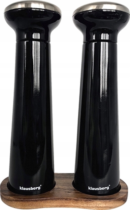 Изображение Mynek do przypraw Klausberg ZESTAW MYNKÓW DO PIEPRZU SOLI PRZYPRAW SOLNICZKA MYNEK CZARNY KLAUSBERG KB-7705