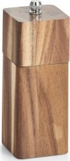 Изображение Mynek do przypraw Zeller Mynek do soli / pieprzu, akacja, 5 x 5 x 13,5 cm