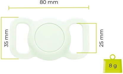 Attēls no Mobile Origin AirTag Pet Collar, luminous green