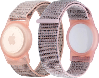 Изображение Mobile Origin Nylonowe etui ochronne z róowym paskiem do Apple Airtag