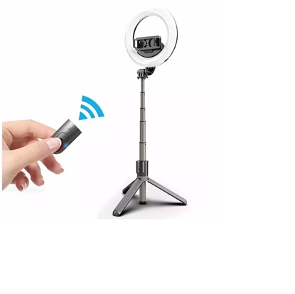 Picture of Mocco 4in1 Universal Selfie Stick with 3-Tone LED Lamp / Tripod Stand / Bluetooth Remote Control