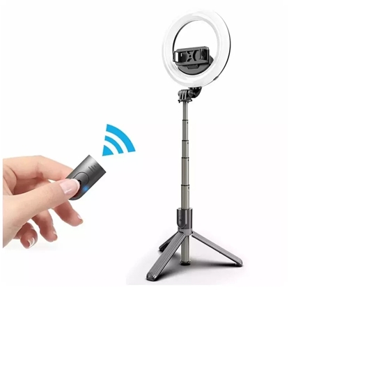 Picture of Mocco 4in1 Universal Selfie Stick with 3-Tone LED Lamp / Tripod Stand / Bluetooth Remote Control