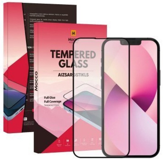 Picture of Mocco Full Glue Signature Edition Tempered Glass Full Coverage with Frame  Apple iPhone 15 Pro Max Black