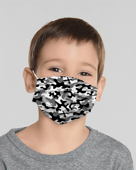 Picture of Maska antysmogowa Mocco Military Child Cotton Face Mask Multiple Use 15x25 cm