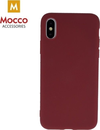 Picture of Mocco Ultra Slim Soft Matte 0.3 mm Silicone Case for Apple iPhone 11 Pro Max Dark Red