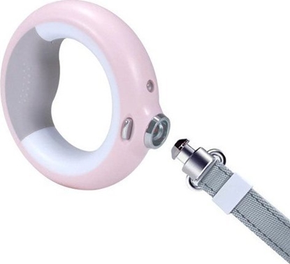 Picture of MOCNA SMYCZ 3 W 1 Z LATARK LED, KOLOROWYM PODWIETLENIEM RKOJECI I DOZOWNIKIEM TOREBEK - LUMINOUS LEASH MT7127 (RÓOWA)