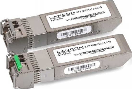 Изображение Modu SFP LANCOM Systems LANCOM 10G SFP+ BiDi pair for connecting LANCOM switches via SFP+ ports over only one fiber via two separate wavelengths 1270/1330nm